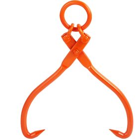 VEVOR Log Skidding Tongs, 18 inch 2 Claw Log Lifting Tongs, Heavy Duty Steel Lumber Skidding Tongs, 772 lbs/350 kg Loading Capacity, Log Lifting