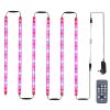LED Plant Grow Light Strips Red Blue Spectrum Plant Growing Lamp Bar with 6 Strips 180 LEDs 9 Modes 2/4/8H Timer 100 Dimmable Levels 50 Speed Levels