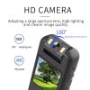 4K Body Camera with Audio & Video Recording -1.4" Body Camera with 180° Rotatable Lens, Built-in 64G Card, HD 1080P Law Enforcement, Guard, Outdoor