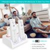 Charging Dock Station For 2 Nintendo Wii Remotes 4 Rechargeable Battery Packs w/ LED Indicator