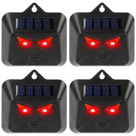 4Pcs Solar Predator Control Light Coyote Deterrent Deer Bird Repeller Lamp Animal Repellent for Garden Farm