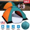 3/4 Man Waterproof Camping Tent Instant Pop Up Dome Tent w/Mosquito Net Doors Bags