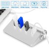 4 Ports USB3.0 Hub 5Gbps USB3.0 Aluminum Expansion Hub Splitter File Video Date Reader Transmission For U Disk Flash Drive Mouse Digital Camera