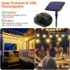 48FT Solar String Light Hanging 15 Vintage Edison Bulbs for Patio Party Yard Garden Wedding Decor 4 Light Modes IP65 Waterproof