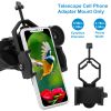 Universal Cellphone Telescope Phone Adapter Mount Binocular Spotting Scope Monocular Phone Cradle Holder 0.98in-1.89in Eyepiece Diameter