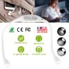 Neck Reading Light Rechargeable Book Bed Lamp w/ 3 Lighting Modes 2 Flexible Long Arms For Reading Knitting Camping Repairing