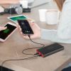 20000mAh Phone Power Bank 4-Port Multi USB External Battery Pack Portable Tablet PC Mobile Phone Charger W/ Power Display LED Flashlight