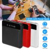 10000mAh Portable Power Bank Mini External Battery Pack Charger w/ Dual USB Ports LCD Display Type C Micro USB Input Ports