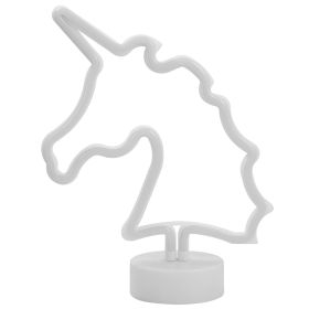 LED Neon Lights Decorative Lamps Neon Signs with Holder Base Night Lights for Home Decor Party Supplies 11 Shape Optional (Option: NeonLEDSignUnicorn)