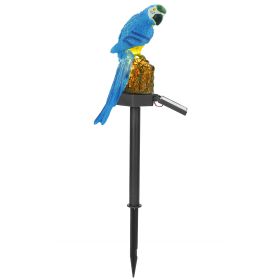 Solar Powered Parrot Garden Light IP65 Waterproof LED Parrot Landscape Lamp Decorative Lawn Lights For Yard Driveway Walkway Patio (Option: SolarLightBlueParrot)