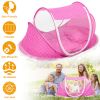 Foldable Baby Travel Bed Portable Infant Mosquito Net Tent Crib Cradle w/ Pillow Mattress Music Box for 0-3 Kids