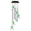 Solar Wind Chime Lights Hummingbird Decorative Lamp 7 Color Changing IP55 Waterproof Hanging String Lights For Home Garden Party Festival