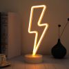 LED Neon Lights Decorative Lamps Neon Signs with Holder Base Night Lights for Home Decor Party Supplies 11 Shape Optional
