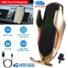 Car Phone Charger Qi 10W Fast Wireless Charger Automatic Sensor Clamping Air Vent Phone Charger Dock