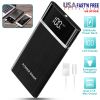 20800mAh Power Bank 76.96W External Battery Pack 3.1A Dual USB Charge Ports w/ LCD Display Flashlight Travel