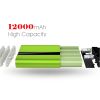 12000mAh Dual USB with LED Power Bank