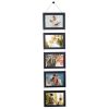 5x7IN Wall Hanging Picture Collage Frame 5-Opening Wall Decor Without Mat Rustic Style Wood Photo Frame Display
