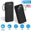 PD22.5W Fast Charger 20000mAh Fast Charging Power Bank Portable Charger with 4 Inbuilt Cables Digital Display Handle Fit For IOSPhone 15/14 Android An