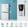WiFi Video Doorbell Wireless Door Bell 720P HD WiFi Security Camera w/ Two-way Talk PIR Motion Detection IR Night Vision Home Security Camcorder Offic