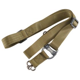 2 Point Rifle Gun Sling Adjustable w/ Fast Loop Heavy Duty Quick Detach Swivel for Outdoor Sports (Option: RetroDetachSlingKhaki)