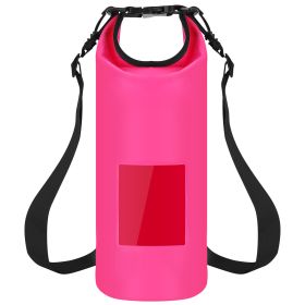 Floating Waterproof Dry Bag Floating Dry Sacks with Observable Window 20L Roll Top Lightweight Dry Storage Bag for Kayaking Rafting Boating Swimming C (Option: FloatingBag20LPink)