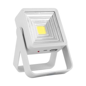 Solar Powered Camping Lantern COB LED Rechargeable Work Light Outdoor Emergency Power (Option: CampingLightWhite)