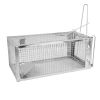 1Pc Rat Trap Cage Humane Live Rodent Trap Cage Galvanized Iron Mice Mouse Control Bait Catch with Detachable U Shaped Rod