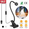 Clip On Reading Light USB Desk Clamp Lamp Flexible Gooseneck Book Night Light For Bed Table Book Study Computer