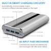 Portable Charger 20000mAh Power Bank Total 5.8A Output 3-USB Ports External
Battery Pack Portable Phone Charger for IOS Phone11/Pro/Max/8/X/XS iPad S