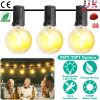 50FT Decorative Globe String Lights Outdoor Indoor 25Pcs Bulb Light Strings Fairy String Lamps for Garden Lawn Patio Cafe Party