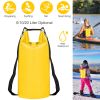 Waterproof Dry Bag Roll Top Dry Storage Backpack Keep Gear Dry w/ Detachable Shoulder Strap for Kayaking Rafting Boating Beach Swimming