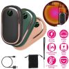 Rechargeable Hand Warmer Electric Hand Heater Portable Reusable Pocket Warmer Power Bank with Digital Display Sunset Light 3 Levels Double-sided Heati