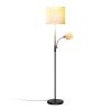 67.32In Mother Daughter Floor Lamp with Linen Shade 3200K Brightness 360djustable Reading Light Modern Decoration Standing Lamp for Living Room Bed