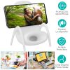 Wireless Charger Portable Mini Chair Phone Holder Stand Bracket with Physical Speaker Fit For All Phone with QC2.0 QC3.0 Standard