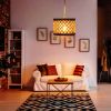 Crystal Pendant Lampshade Modern Chandelier Style Height Adjustable Ceiling Light Shade