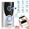WiFi Video Doorbell Wireless Door Bell 720P HD WiFi Security Camera w/ Two-way Talk PIR Motion Detection IR Night Vision Home Security Camcorder Offic