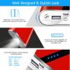 12000mAh Portable Charger with Dual USB Ports 3.1A Output Power Bank Ultra-Compact External Battery Pack Fast Charging for IOS Phone Samsung Xiaomi ZT