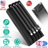 Portable Power Bank Solar Power 10000mAh Recharge External Battery Pack Ultra Slim Phone Tablet Charger w/ Type C Micro USB Lightning Cable