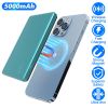 2 In 1 5000mAh 8MM Slim MagSafe Wireless Power Bank PD20W Magnetic Fast Charger Portable Phone Charger Fit for IOS Phone 15 14 13 12 Series And More