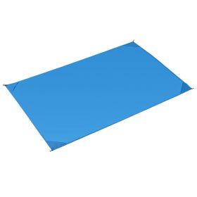 Portable Beach Blanket 4.68 6.6aterproof Foldable Camping Rug Pocket Sandproof Picnic Mat for Camping Picnic Hiking Grass Travel (Option: PicnicMatBlue)
