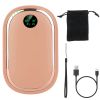 Rechargeable Hand Warmer Electric Hand Heater Portable Reusable Pocket Warmer Power Bank with Digital Display Sunset Light 3 Levels Double-sided Heati