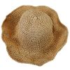 Ladies Summer Sun Hats Women Wide Brim Straw Floppy Panama Cap Roll up Beach Hat Packable Summer Cap For Women