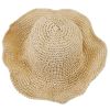 Ladies Summer Sun Hats Women Wide Brim Straw Floppy Panama Cap Roll up Beach Hat Packable Summer Cap For Women