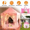 Kids Play Tents Princess for Girls Princess Castle Children Playhouse Indoor Outdoor Use w/ Carry Case