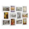 12/18 Pictures Frames Collage for Photos in 4" x 6" Glass Protection Display Wall Mounting Gallery Home Decor Kit