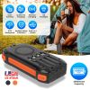 Portable Solar Charger 49800mAh Power Bank External Battery Pack 22.5W PD Fast Charging Built in 4 CablesuW Wireless Charging LED Flashlight for Cam