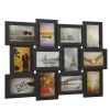 12/18 Pictures Frames Collage for Photos in 4" x 6" Glass Protection Display Wall Mounting Gallery Home Decor Kit