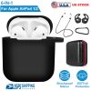 Silicone Case for Apple AirPod 1 2 AirPods Protective Cover Skin w/Strap Ear Hooks Watch Band Holder