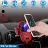 Smart Car Wireless Charger Auto Sensing Phone Holder 10W Qi Fast Charging Air Vent Mount Fit for iPhone 13/12/Pro Fit for Samsung S20/S10/S10+