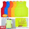 5Pcs Mesh Scrimmage Vests Soccer Basketball Team Training Pinnies Jerseys Shirt For Kids